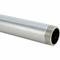 Bsc Preferred Thick-Wall 304/304L Stainless Steel Pipe Threaded on Both Ends 2 Pipe Size 18 Long 48395K49